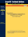 Outlines & Highlights For Applied Behavior Analysis By John O. Cooper, Isbn
