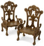 Cast Iron Chair Bookends Set of 2