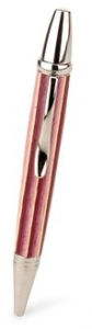 Colori Rose Stripe Wood Laminate Ballpoint Pen