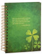 Green Shamrock Irish Quote Lined Journal 6x8.5