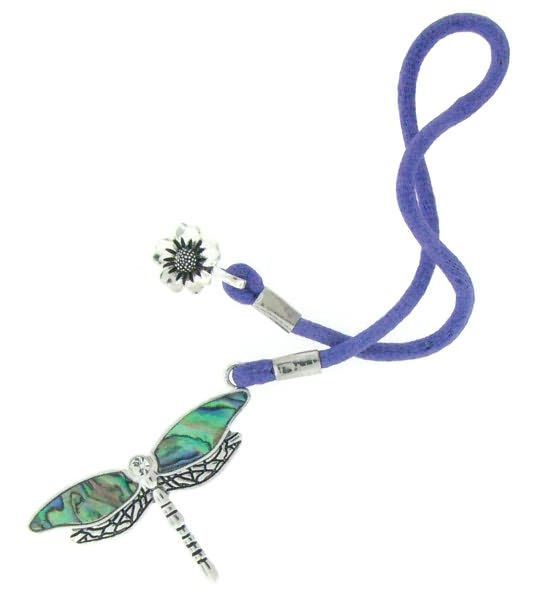 Artmarks by Cynthia Gale - Dragonfly with Genuine Abalone Wings Bookmark