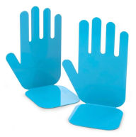 Jonathan Adler Teal Metal Hand Bookends Set of 2