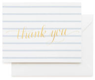 Title: Sugar Paper Sweet Thank You, Blue Stripe Notecards