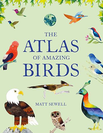 Atlas of Amazing Birds: (fun, colorful watercolor paintings of birds from around the world with unusual facts, ages 5-10, perfect gift for young birders and naturalists)