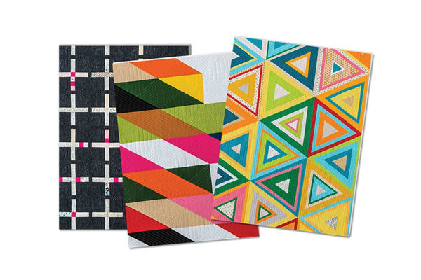 Modern Quilts Notebooks: Set of 3 Journals