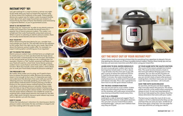 Taste of Home Skinny Instant Pot: 100 Dishes Trimmed Down for Healthy Families