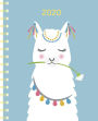 2020 Midyear Peaceful Llama Small Monthly Planner