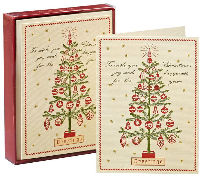 Christmas Tree Christmas Boxed Cards by Cavallini Barnes & Noble®