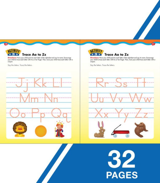 Trace Letters, Ages 3 - 5