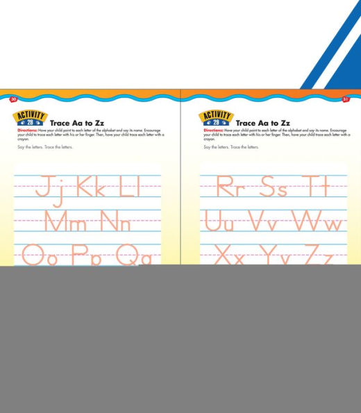 Trace Letters, Ages 3 - 5