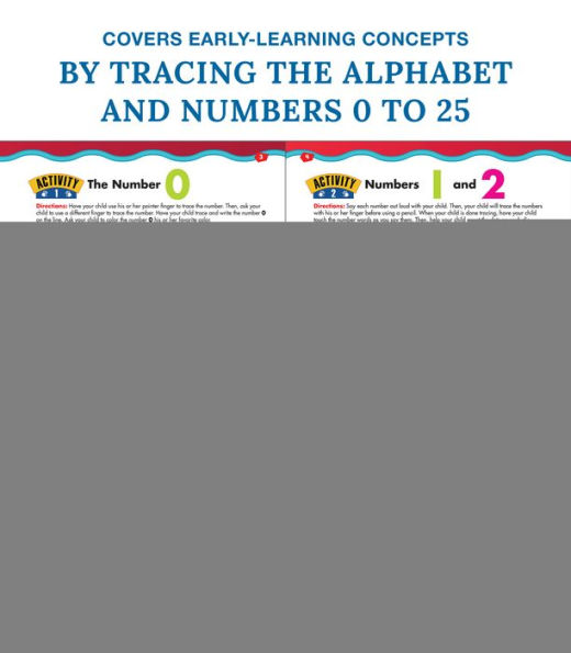 Trace Numbers, Ages 3 - 5