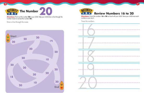 Trace Numbers, Ages 3 - 5