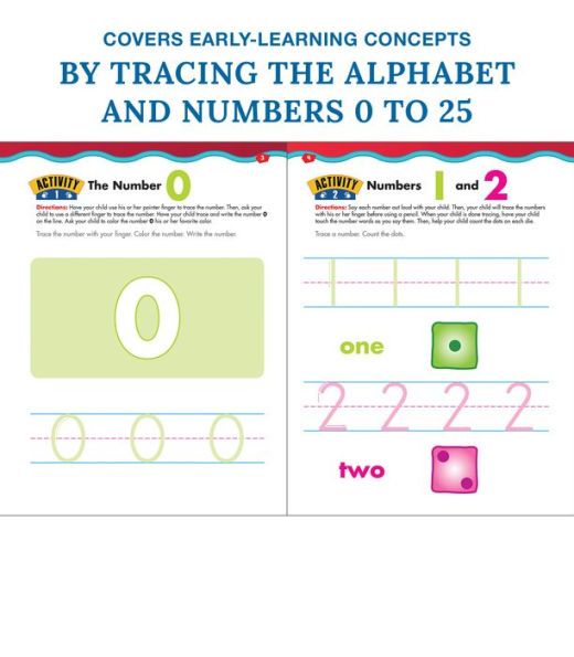 Trace Numbers, Ages 3 - 5