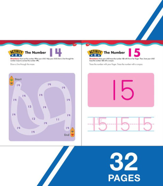 Trace Numbers, Ages 3 - 5