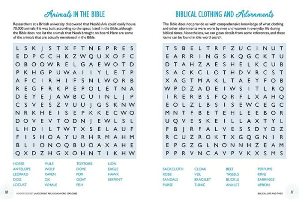 Reader's Digest Large Print Religious Word Search: 100 Easy-to-read Brain-challenging Christian puzzles