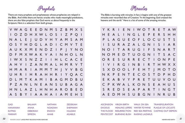 Reader's Digest Large Print Religious Word Search: 100 Easy-to-read Brain-challenging Christian puzzles