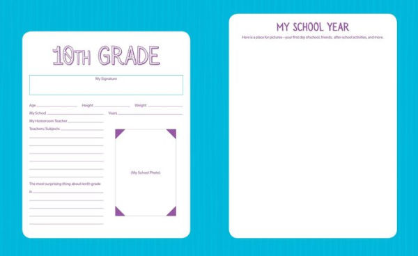 School Years Record Book: Capture and Organize Memories from Preschool through 12th Grade