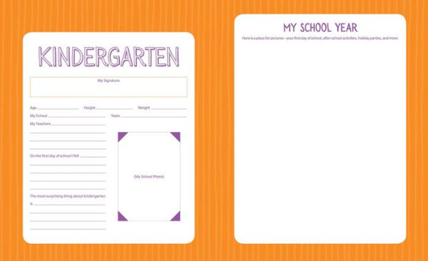 School Years Record Book: Capture and Organize Memories from Preschool through 12th Grade