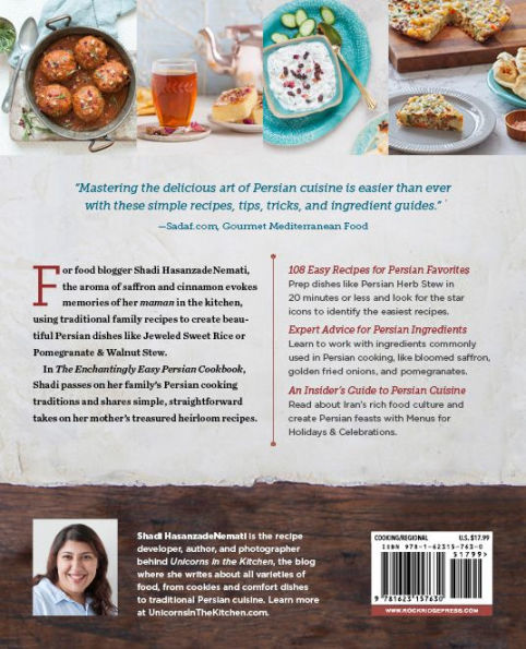 The Enchantingly Easy Persian Cookbook: 100 Simple Recipes for Beloved Persian Food Favorites