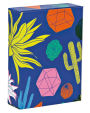 teNeues - Playing Cards: Cactus Party, 54 Cards, Embossed Full Color, Eighties Aesthetic, Colorful Geometric Style, Magnet Enclosure Box: Standard 52 Playing Cards on blue core card stock