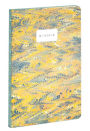 teNeues - A5 Notebook: Florentine Yellow Marble-Print Notebook, Paperback - 140 Lined Pages with Lay Flat Binding: Our A5 Size Standard Paperback Notebook