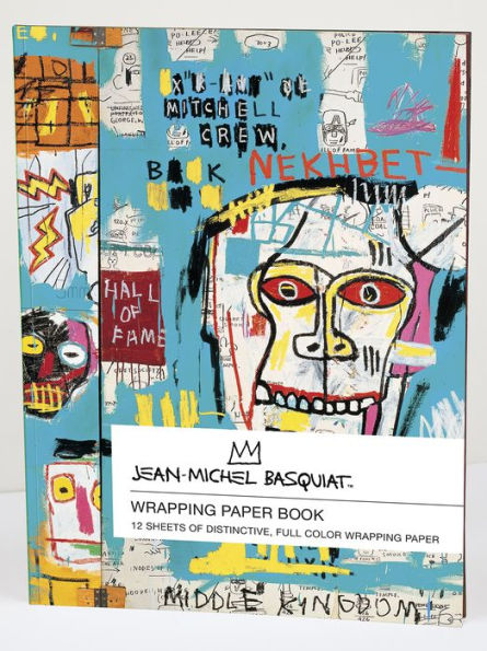 teNeues - Wrapping Paper Book: Jean-Michel Basquiat, Paperback Book, Folded Perforated Pages, Full Color: Big Format Flat Magazine Style Book of Folded Wrapping Paper Pages