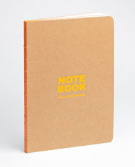 Title: teNeues - A5 Notebook:Kraft and Neon Orange, Paperback - 140 Lined Pages with Lay Flat Binding: Our A5 Size Standard Paperback Notebook, Author: teNeues