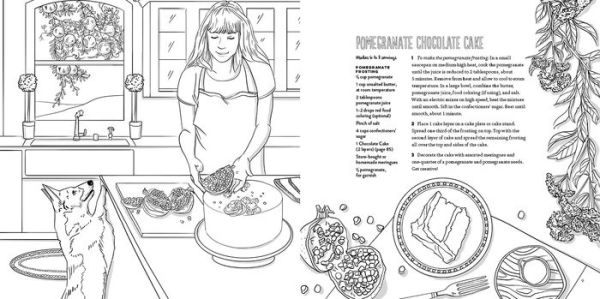 A Cozy Coloring Cookbook: 40 Simple Recipes to Cook, Eat & Color