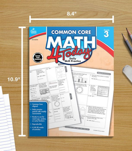 Common Core Math 4 Today, Grade 3: Daily Skill Practice