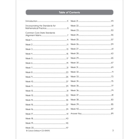 Common Core Math 4 Today, Grade 4: Daily Skill Practice
