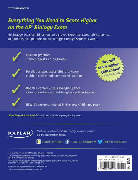 Kaplan AP Biology 2016