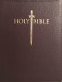 KJV Sword Study Bible Giant Print Burgundy Genuine Leather Indexed