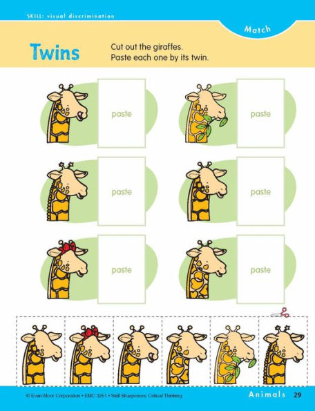 Skill Sharpeners: Critical Thinking, Grade 1 Workbook