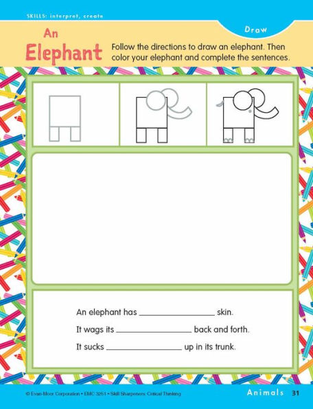 Skill Sharpeners: Critical Thinking, Grade 1 Workbook