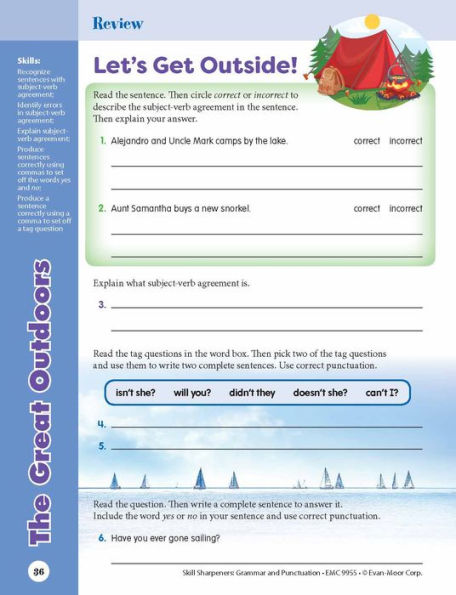 Skill Sharpeners: Grammar & Punctuation, Grade 5 Workbook