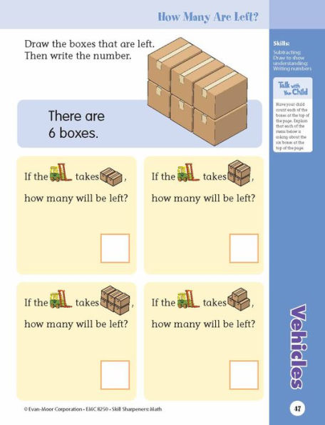 Skill Sharpeners: Math, Kindergarten Workbook