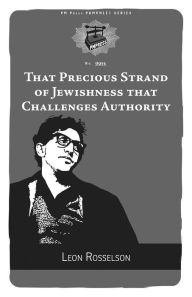 Title: That Precious Strand of Jewishness That Challenges Authority, Author: Leon Rosselson