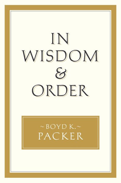 In Wisdom and Order