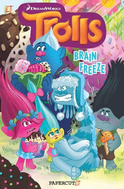 Trolls Graphic Novels #4: Brain Freeze By Dave Scheidt, Kathryn Hudson 