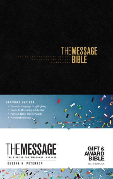 The Message Gift and Award Bible (Black)