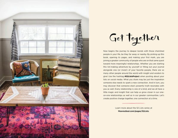 52 Lists for Togetherness: Journaling Inspiration to Deepen Connections with Your Loved Ones