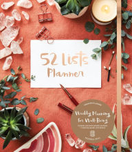 Title: 52 Lists Planner Undated 12-month Monthly/Weekly Spiralbound Planner with Pocket (Coral Crystal): Includes Prompts for Well-Being, Reflection, Personal Growth, and Daily Gratitude