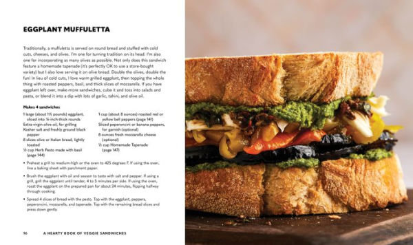 A Hearty Book of Veggie Sandwiches: Vegan and Vegetarian Paninis, Wraps, Rolls, and More