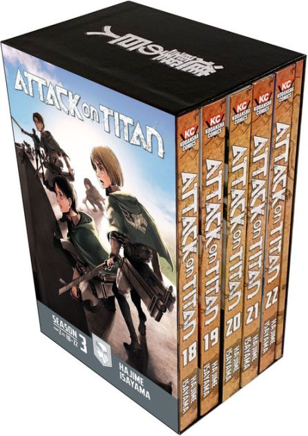 Attack on Titan Season 3 Part 2 Manga Box Set by Hajime Isayama, Paperback