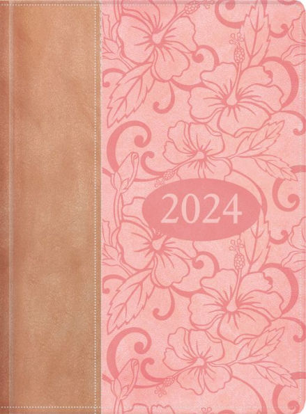 2024 Agenda Ejecutiva - Tesoros de Sabiduría - beige y rosa: Agenda ejecutivo con pensamientos motivadores