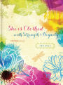 She Is Clothed with Strength & Dignity Women of Joy Bound Lined Journal 6x8