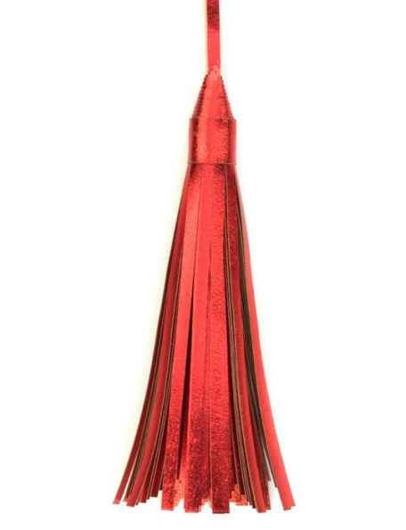 Leather Tassel Red Topper