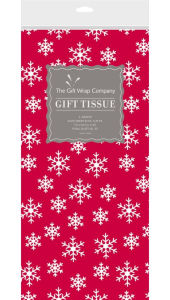 Title: Tissue Xmas Holiday Flakes - 5 Sheets