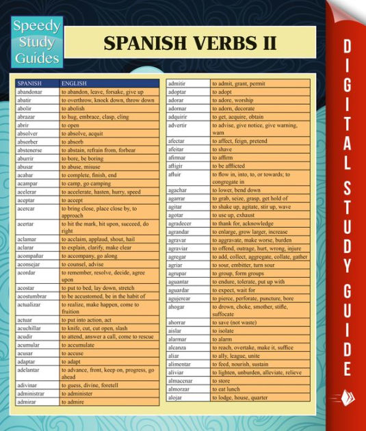 Spanish Verbs II (Speedy Language Study Guides) by Speedy Publishing | NOOK Book (eBook ...