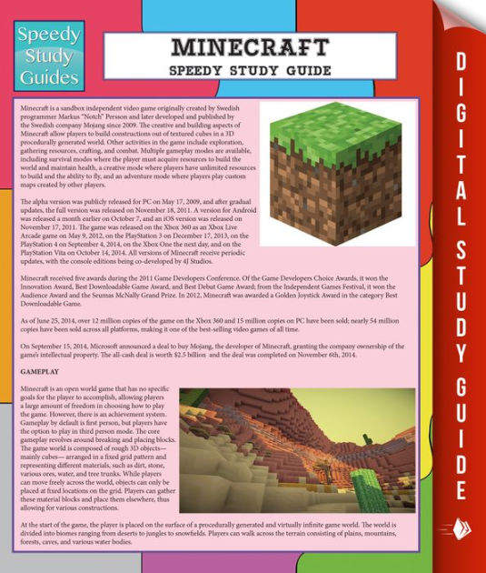 Minecraft Speedy Study Guide Speedy Study Guide By Speedy Publishing Nook Book Ebook Barnes Noble